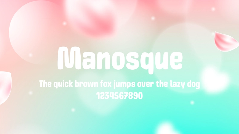 Manosque 字体预览图