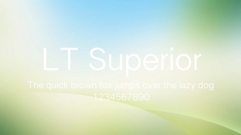LT Superior 字体预览图