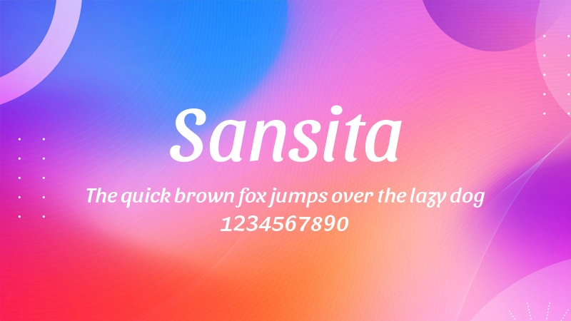 Sansita 字体预览图