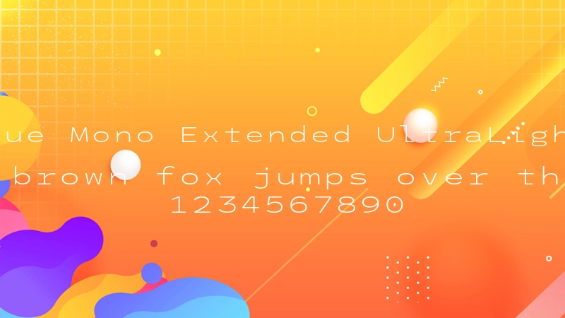 League Mono Extended UltraLight 字体预览图