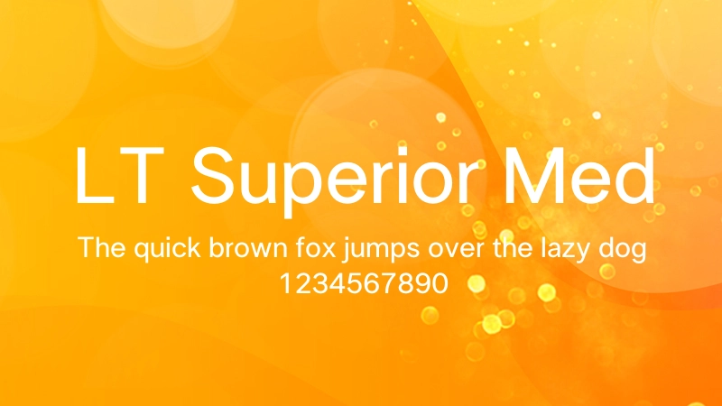 LT Superior Med 字体预览图