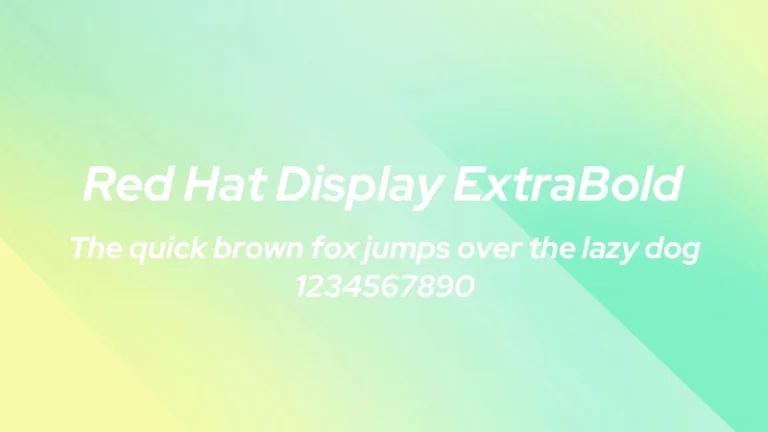 Red Hat Display ExtraBold