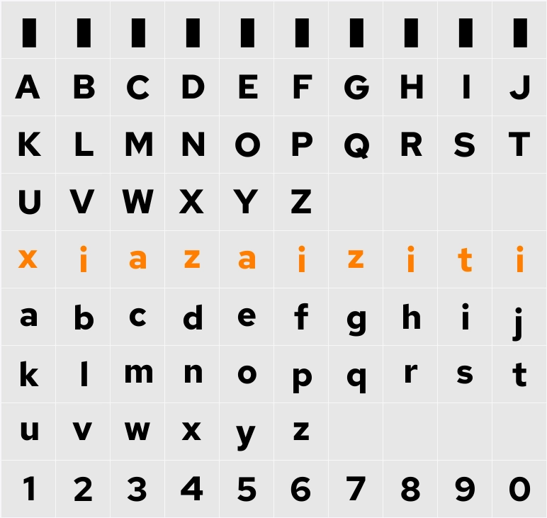 Red Hat Text 字符映射表