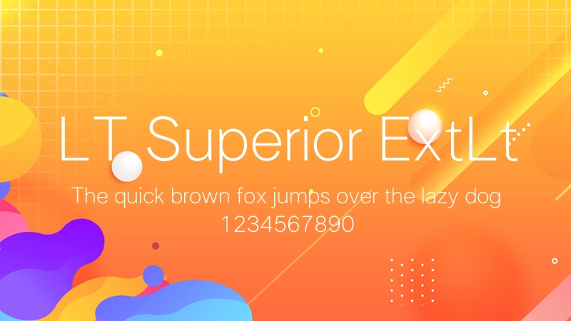 LT Superior ExtLt 字体预览图