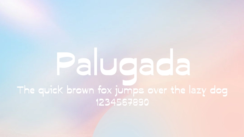 Palugada 字体预览图