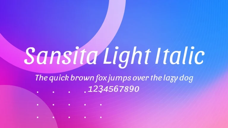 Sansita Light Italic
