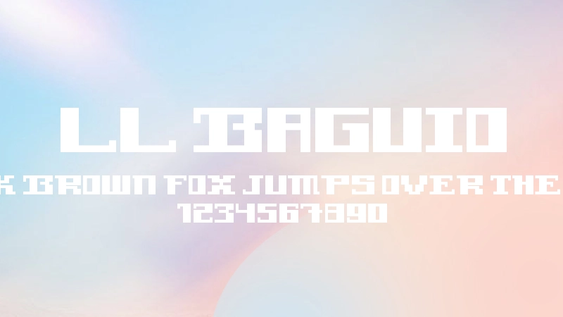 LL BAGUIO 字体预览图