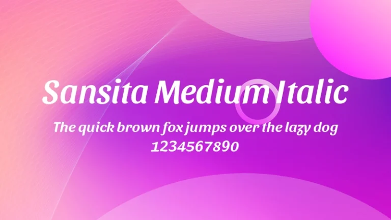 Sansita Medium Italic
