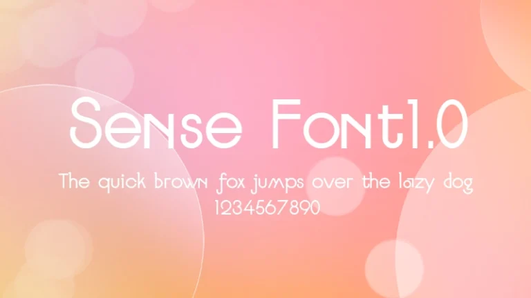 Sense Font1.0