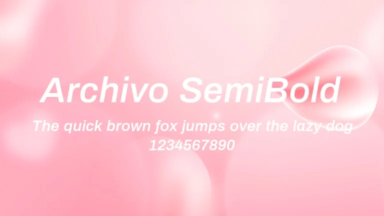Archivo SemiBold