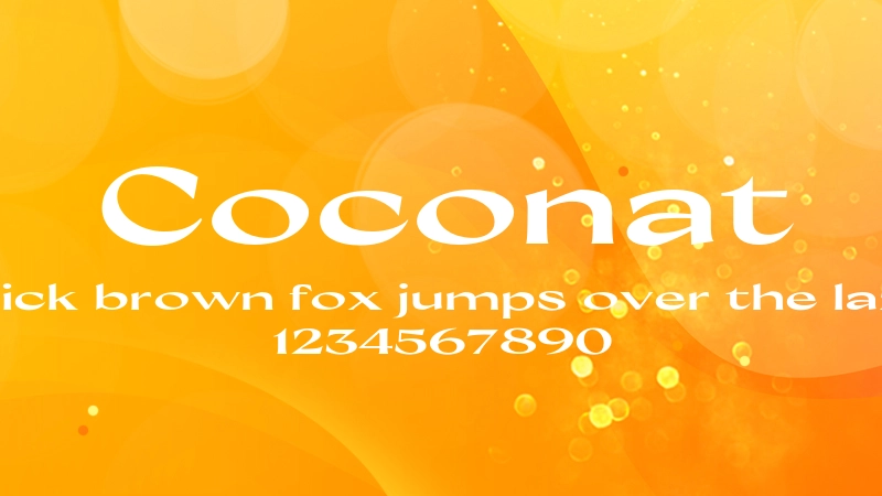 Coconat 字体预览图