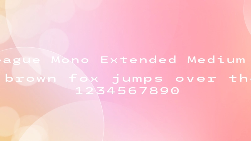 League Mono Extended Medium 字体预览图