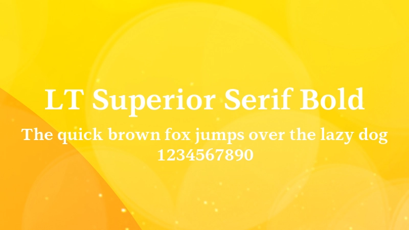LT Superior Serif Bold 字体预览图