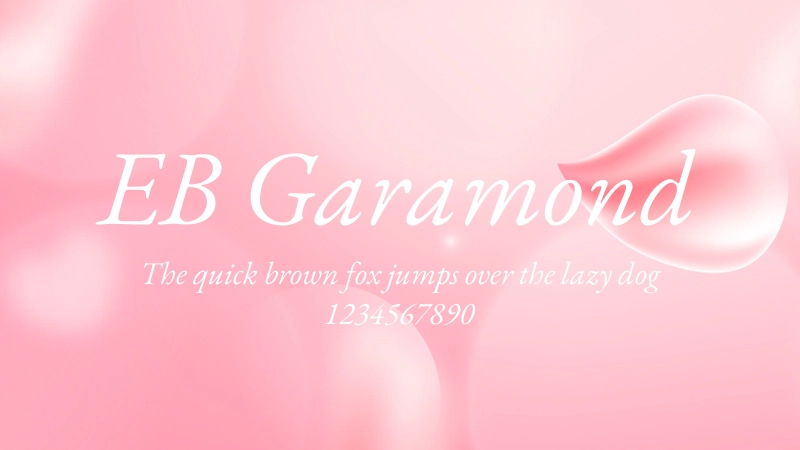 EB Garamond 字体预览图