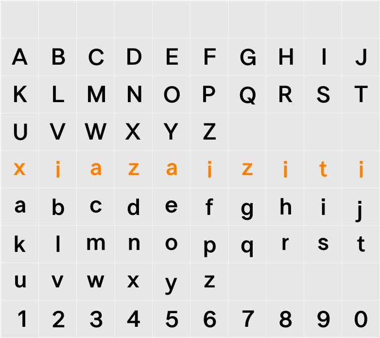 LT Superior SemBd 字符映射表