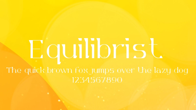 Equilibrist 字体预览图