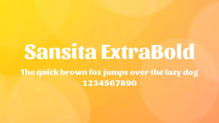 Sansita ExtraBold