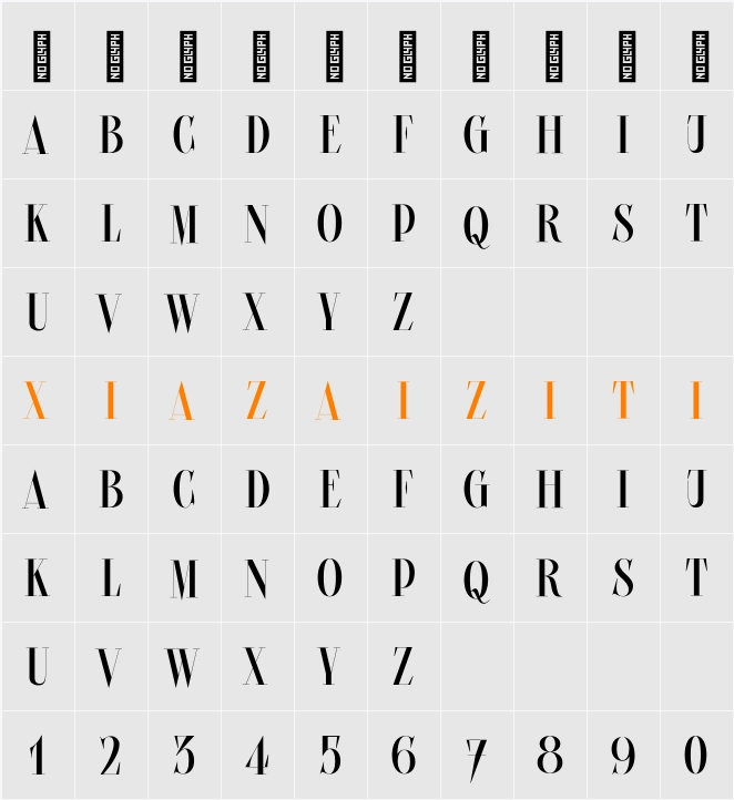 Picaflor 72 pt 字符映射表