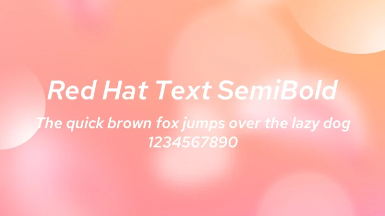 Red Hat Text SemiBold