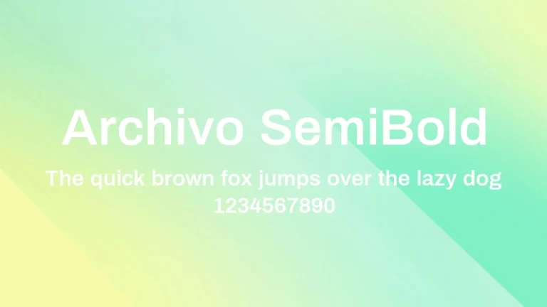 Archivo SemiBold
