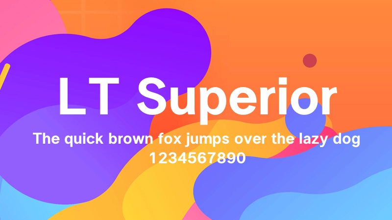 LT Superior 字体预览图