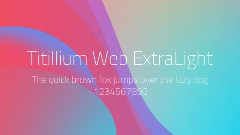 Titillium Web ExtraLight